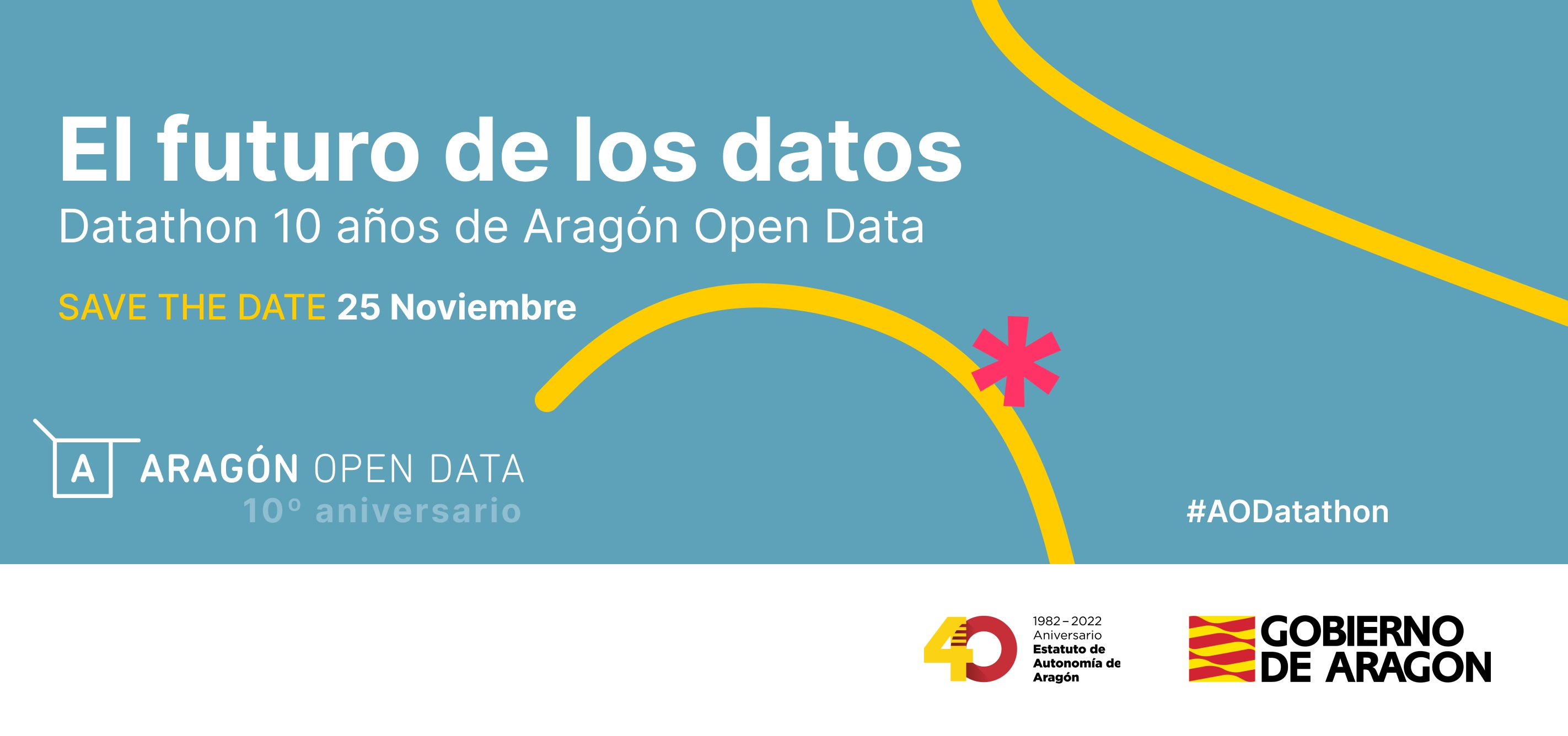 El futuro de los datos : datathon 10 años de Aragón Open Data. Save the date 25 noviembre de 2022