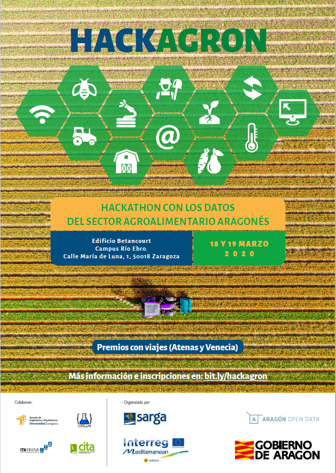 HACKAGRON: hackaton con los datos del sector agroalimentario aragonés 18 19 de marzo de 2020