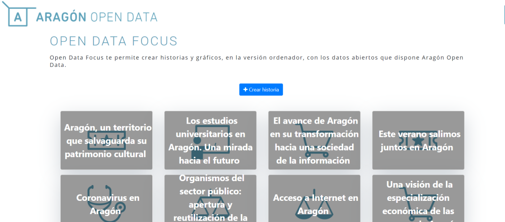Servicio de Aragón Open Data Focus